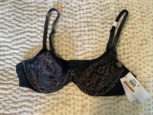 Calvin Klein Seductive Comfort Lace Unlined Perfect Coverage Bra QF5390 Size 36A - Picture 1 of 9