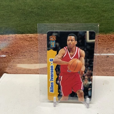 Tarjetas telefónicas deportivas 1997 Score Board Talk N' $1 #30 Allen Iverson 76ers sin rayar Foto 1 de 2