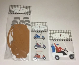 Golf Theme Scrapbook Stickers Embellishments Meri Meri Accents Sealed 3 Packs - Picture 1 of 15