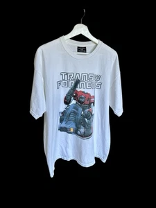 2007 Vintage Optimus Prime Transformers Tshirt Gr. XL Film Y2K weiß - Bild 1 von 9