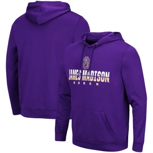 Men's Colosseum Purple James Madison Dukes Lantern Pullover Hoodie - Picture 1 of 3