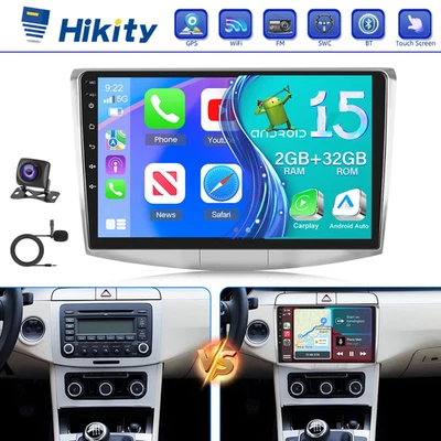 Android 15 Apple Carplay Autoradio GPS Navi 32GB Für VW Magotan Passat CC B6 B7 - Bild 1 von 4