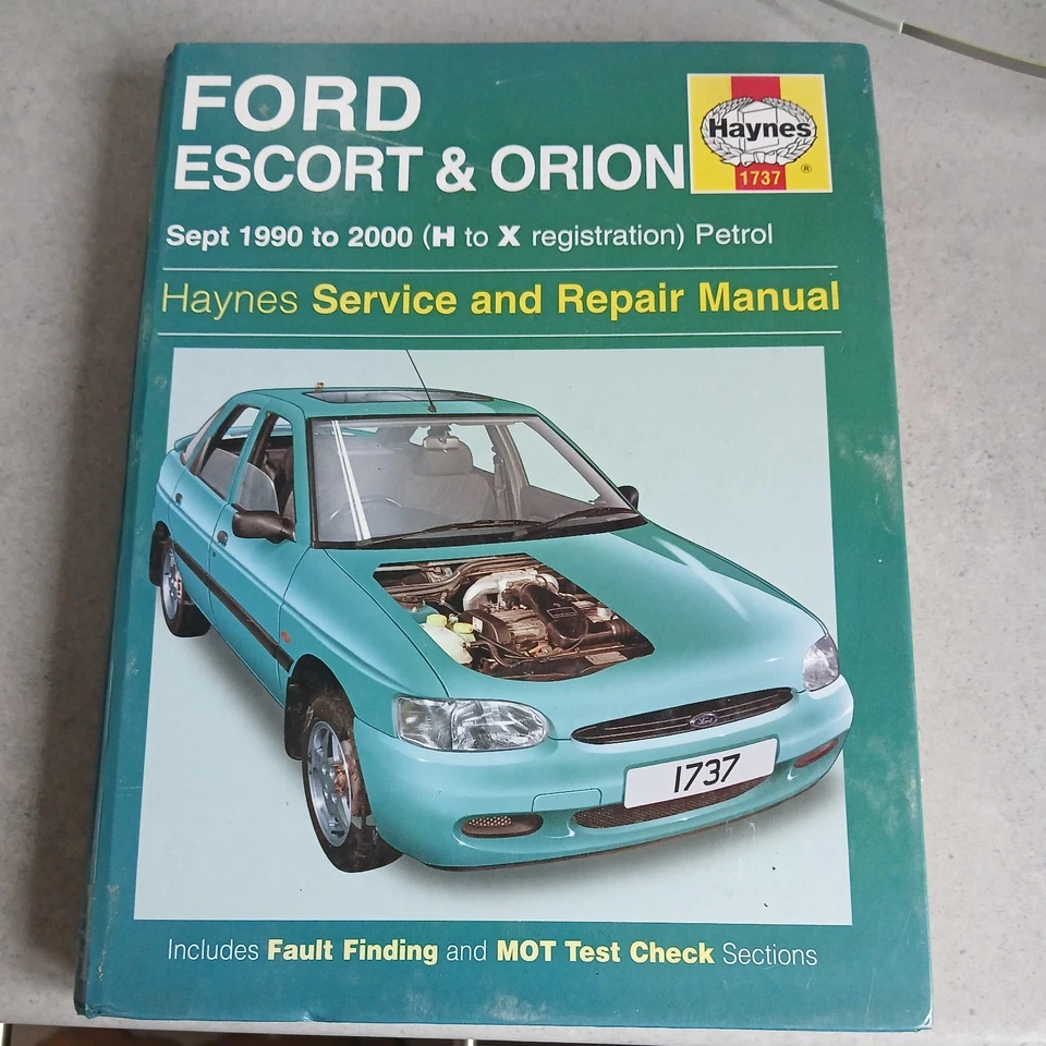 Haynes Ford Escort & Orion 1990 to 1997 Petrol Service And Repairs Manual - Image 1 of 1