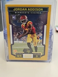 2023 Score Jordan Addison #346 Gold (RC) - Picture 1 of 2
