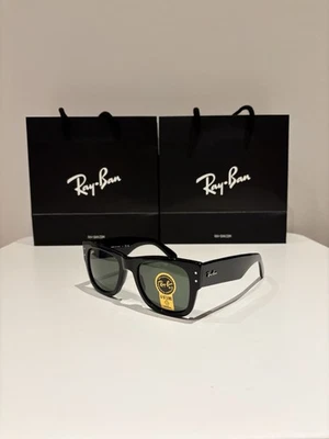 Occhiali Da Sole Ray-Ban Mega Wayfarer RB0840S Nero Colore 901/31 Taglia 51-21 - Image 1 of 4
