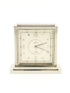 Omega table desk clock with 8 days movement and alarm 1959 - Picture 1 of 8