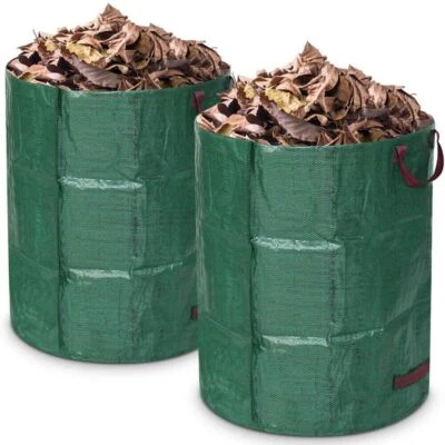 2x 500L XXL Gartenabfallsack Liter doppelte Nähte Gartensack Laubsack Rasensack - Bild 1 von 4