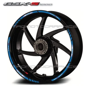 GSX-S 1000 decalcomania ruote moto 14 cerchi adesivi laminati per suzuki gsxS 1000 - Foto 1 di 2