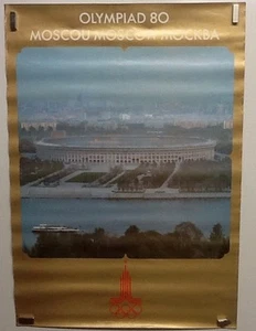 Original Vintage Travel Poster 1980 Olympics Moscow - Picture 1 of 7