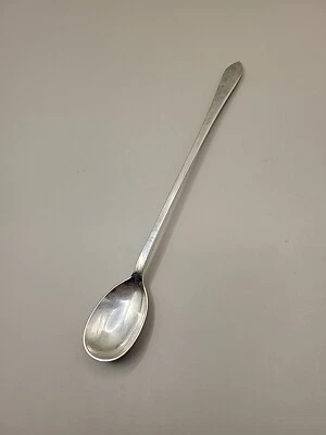 Antique Sterling Silver Tiffany & Co. 1907 Long Coffee Spoon Faneuil Pattern  - Image 1 of 4