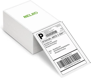 Nelko Genuine 4X6 Direct Thermal Shipping Label 500 Labels/1 Stacks, 4X6 Thermal - Picture 1 of 12