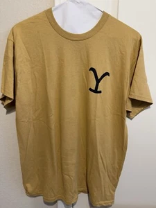 Yellowstone For The Brand gelbes T-Shirt Herren Large - Bild 1 von 3