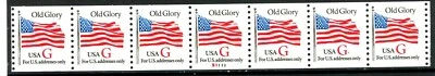 Red G Rate Perforated Scott's 2891 MNH 7 Coils PNC7 Plate Number S1111       ~ - Image 1 of 2