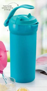 Tupperware Twist N Pour Brocca Manico 1 Quarto Colore Teal Alta 8" Nuova - Foto 1 di 2