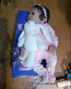 18In Realistic Reborn Baby Dolls Full Body Silicone Vinyl Newborn Girl Doll Gift - Picture 1 of 9
