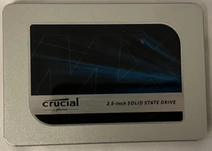 Crucial MX500 1TB 3D TL SATA3 2.5in. CT1000MX500SSD1 - Blue/Gray - Good Health - Photo 1/2