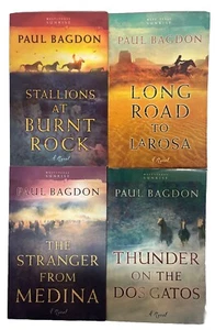 West Texas Sunrise set of 4 Paul Bagdon - Stallions Burnt Rock Thunder Dos Gatos - Bild 1 von 10