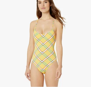 Hobie Junior High Leg One Piece Swimsuit Check it Out Dandelion Size L - Picture 1 of 1