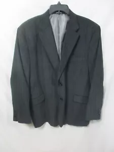 J Ferrar Herren Blazer 46-48 L XL Schwarz Cord Streifen Knöpfe Taschen Schlitz Neu - Bild 1 von 11