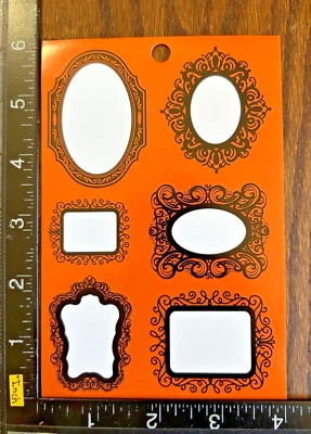 HALLOWEEN, FRAMES TO PERSONALIZED MESSAGES, ONE SHEET BEAUTIFUL STICKERS #HALL24 - Image 1 of 2