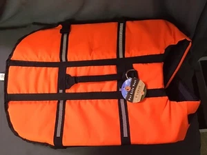 Pet Life Vest Size Large Safety Orange Olivet Reflective Jacket Preserver NWT  - Picture 1 of 5