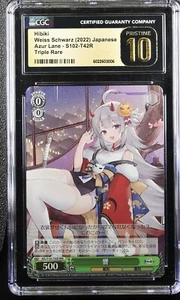 Hibiki 2022 Weiss Schwarz Azur Lane Triple Rare CGC 10 PRISTINE JP WAIFU sexy - Picture 1 of 2