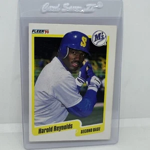 1990 Fleer Card, #524 Harold Reynolds, Seattle Mariners #b1 - Picture 1 of 2
