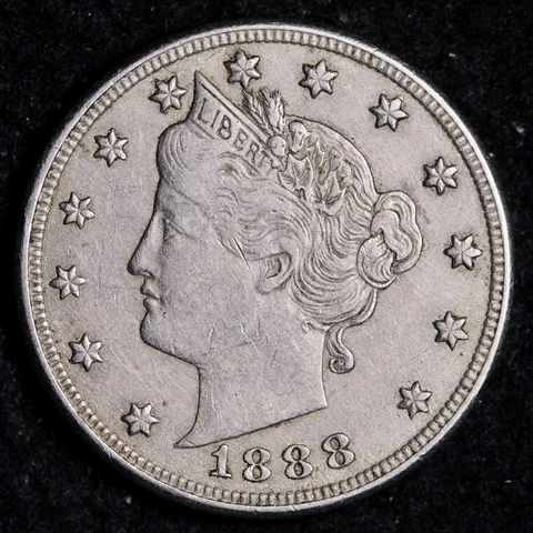 1888 Liberty V Nickel CHOICE XF++ FREE SHIPPING E798 YCER Cover