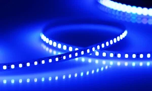 LED Strip Streifen flexibel Blau Rot Grün UV Orange 140 led/m selbstklebend 24V - Bild 1 von 14
