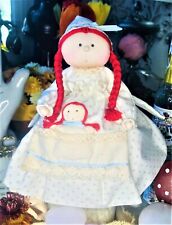 Spirit Doll Rona & Mouse Vintage Apple Cheek Bohemian Mama & Baby Spring Vessel