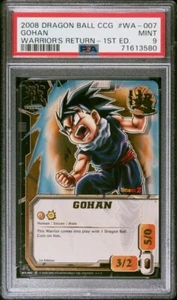 PSA 9 Bandai Dragon Ball Z CCG Gohan Super Rare Foil First Edition WA-007 2008 - Picture 1 of 2
