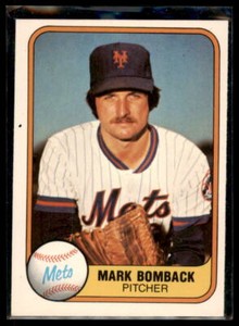 1981 Fleer  Mark Bomback  RC #323 New York Mets