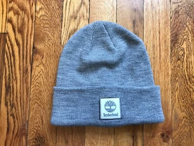 Timberland Gorro Adulto Talla Única Gris Tejido Sombrero Bordado Preppy Invierno Unisex Foto 1 de 4
