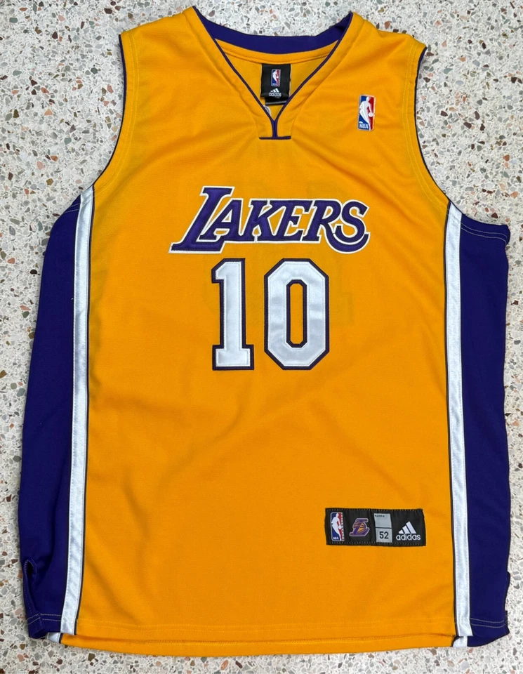 Camiseta deportiva de baloncesto Adidas NBA de colección Los Angeles Lakers #10 Steve Nash talla 52 Foto 1 de 4