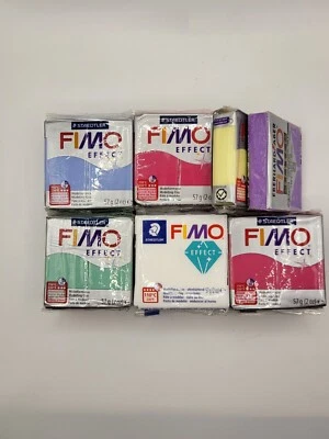 Fimo Polymer Clay - Lot of 12 - Translucent Colors - 2 oz Blocks - Image 1 of 4