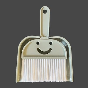 Smiley Face Broom and Dustpan - Snaps Together - Small Sized (8 inches tall) - Picture 1 of 4