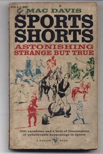 SPORTS SHORTS  Mac Davis Vintage BANTAM paperback  1959, Strange but True Facts - Bild 1 von 1