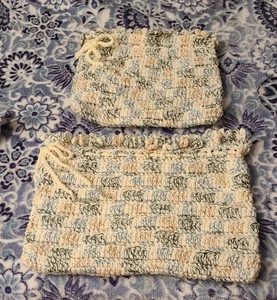 Borse all'uncinetto fatte a mano lotto di due nuove mai usate (vedi taglie in foto) - Foto 1 di 10