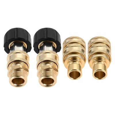 8Kit Pressure Washer Adapter Set Brass For High Pressure Washer Hose 5000 PSI - Bild 1 von 4