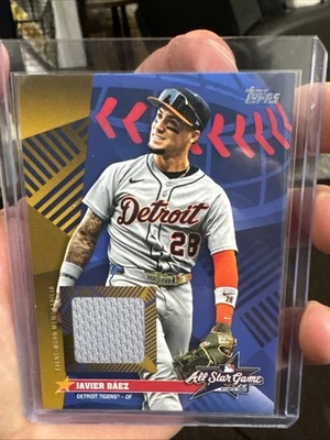 2025 Topps Update Series Javier Baez All-Star Stitches Patch Relic GOLD /50 🔥🔥 - Image 1 of 2