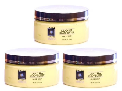 3X Swisa Beauty Dead Sea Body Butter Milk & Honey - Free Shipping In The US. - Image 1 of 4