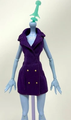 Monster High House of Wolf Clawdeen Muñeca Conjunto Púrpura Sarga Blazer Vestido G1 Foto 1 de 4