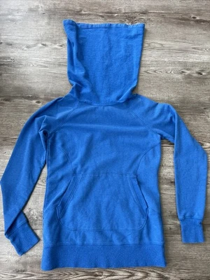 LL Bean Funnel Neck Fleece Long Sleeve Top Womens XSmall Blue - Image 1 of 4