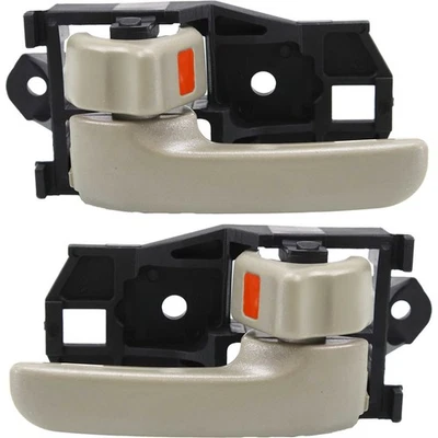 Interior Door Handle For 97-2001 Toyota Camry 98-2003 Sienna Set of 2 Beige - Image 1 of 4