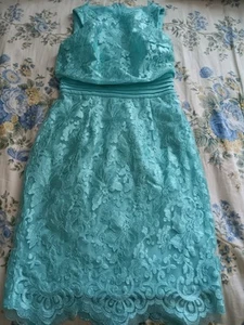 Antonio Melani Dress Size 2 Lace Green Sleeveless - Picture 1 of 6