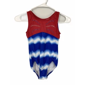 Freestyle Danskin Girl's USA Themed One-Piece Swimsuit Kid's Youth 7/8 Medium - Picture 1 of 6