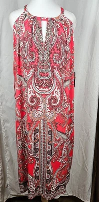 Women's NWT I.N.C. International Concepts Open Blooms Love Paisley Dress Size 1X - Image 1 of 4