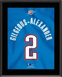 Shai Gilgeous-Alexander Oklahoma City Thunder 10.5" x 13" Jersey - Picture 1 of 1