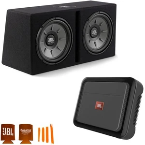 JBL 12" Subwoofer Enclosure + Club-A6001A 600W Amp - Picture 1 of 7
