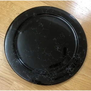 WAECHTERSBACH GERMANY Black Marble Dining Plate 12 3/16" SOLD SINGLE, MULT Avail - Picture 1 of 8